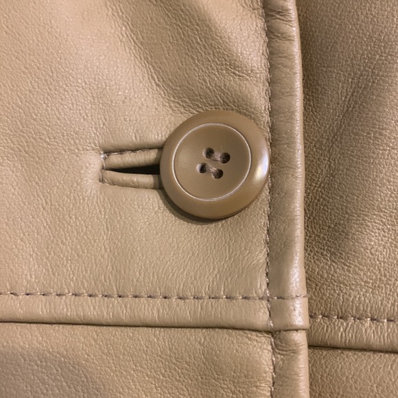 Brown Leather Coat - Picture 7 of 12